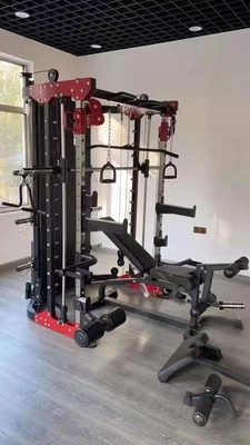 خانه ورزشگاه تناسب اندام تجهیزات ورزشی قفسه مربی یکپارچه عملکردی اسمیت قفسه سکوت